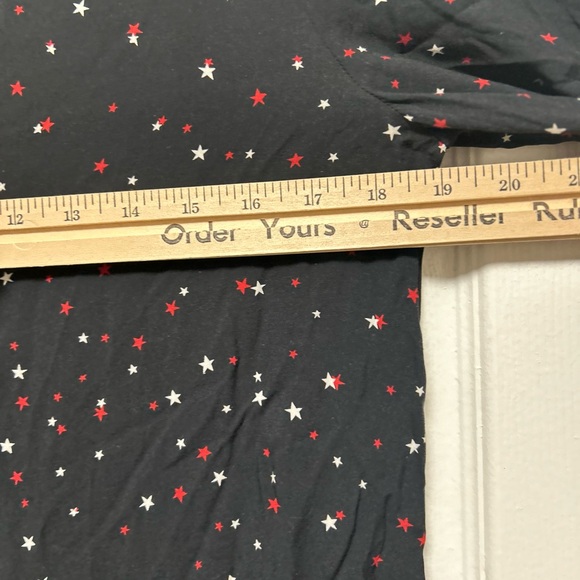 Yumi Kim Black Starts Print Chemise Dress Size Small - Picture 7 of 11